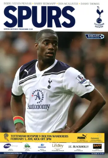 Spurs v Bolton Wanderers (05 Feb 2011) Programme