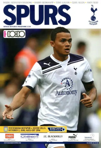 Spurs v Aston Villa (02 Oct 2010) Programme