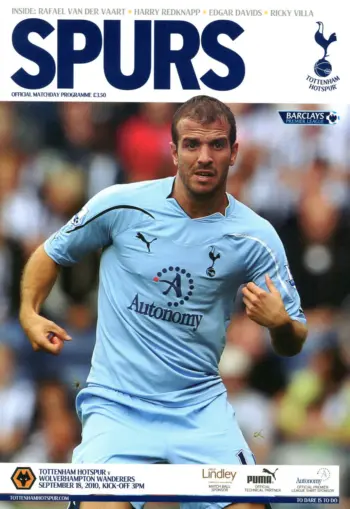 Spurs v Wolverhampton Wanderers (18 Sep 2010) Programme