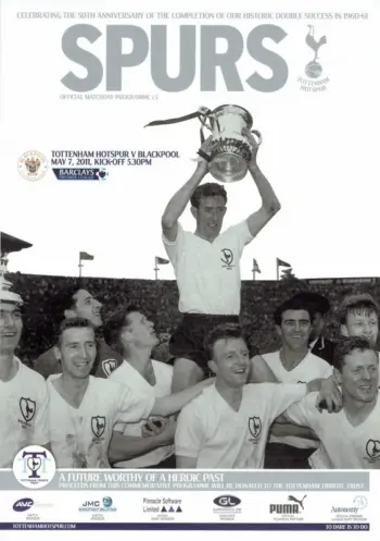 Spurs v Blackpool FC (07 May 2011) Programme