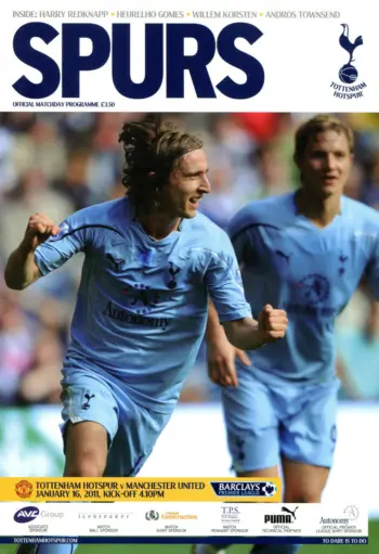 Spurs v Manchester United (16 Jan 2011) Programme
