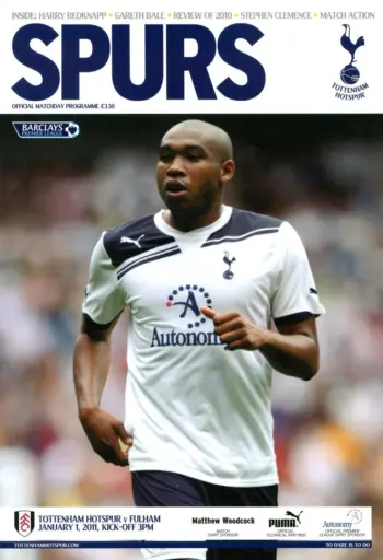 Spurs v Fulham FC (01 Jan 2011) Programme