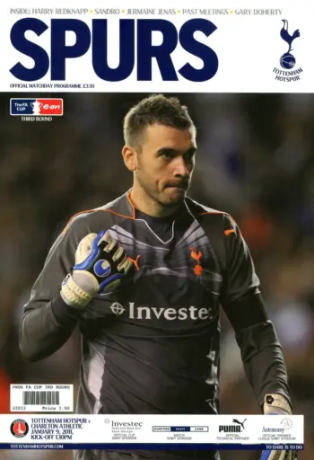 Spurs v Charlton Athletic (09 Jan 2011) Programme