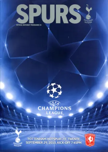 Spurs v FC Twente (29 Sep 2010) Programme