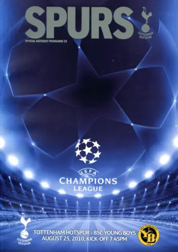 Spurs v BSC Young Boys (25 Aug 2010) Programme