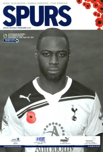 Spurs v Blackburn Rovers (13 Nov 2010) Programme