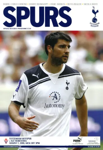 Spurs v ACF Fiorentina (07 Aug 2010) Programme