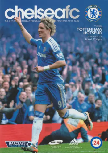 Spurs v Chelsea FC (24 Mar 2012) Programme