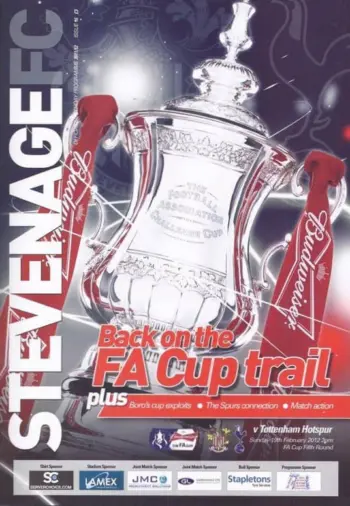 Spurs v Stevenage FC (19 Feb 2012) Programme