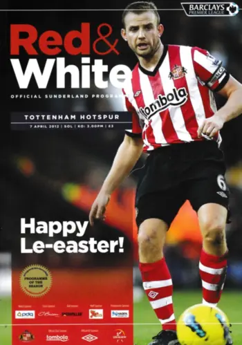Spurs v Sunderland AFC (07 Apr 2012) Programme