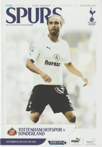 Spurs v Sunderland AFC (18 Dec 2011) Programme