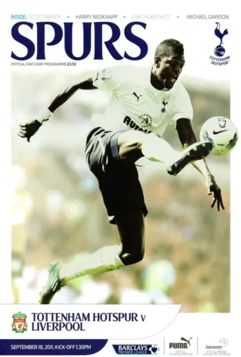 Spurs v Liverpool FC (18 Sep 2011) Programme