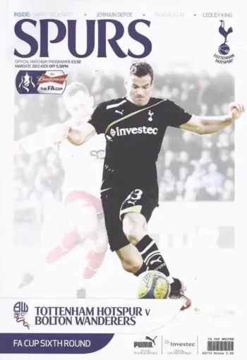 Spurs v Bolton Wanderers (17 Mar 2012) Programme