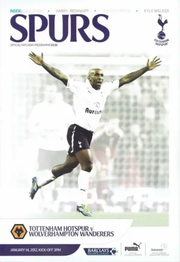 Spurs v Wolverhampton Wanderers (14 Jan 2012) Programme