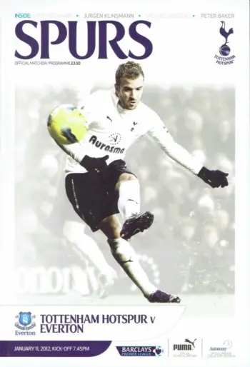 Spurs v Everton FC (11 Jan 2012) Programme
