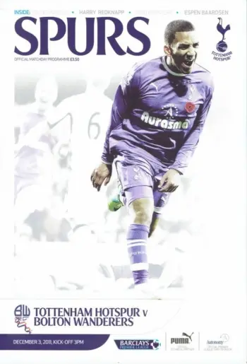 Spurs v Bolton Wanderers (03 Dec 2011) Programme