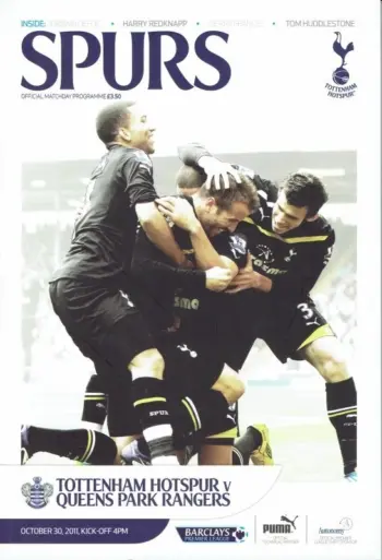 Spurs v Queens Park Rangers (30 Oct 2011) Programme