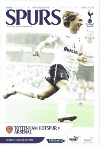 Spurs v Arsenal FC (02 Oct 2011) Programme