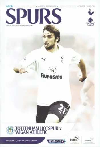 Spurs v Wigan Athletic (31 Jan 2012) Programme