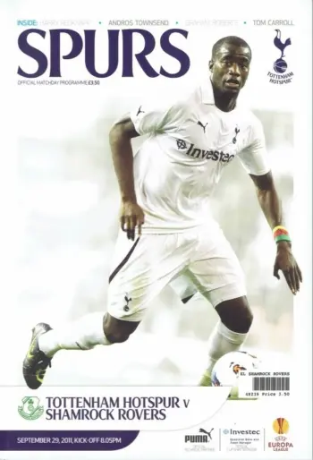 Spurs v Shamrock Rovers (29 Sep 2011) Programme
