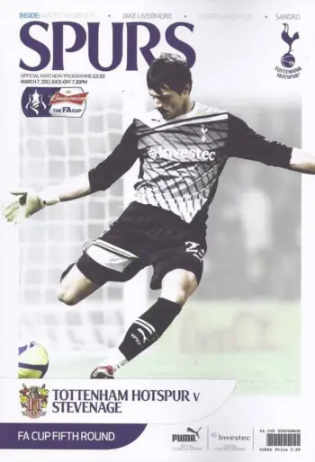 Spurs v Stevenage FC (07 Mar 2012) Programme