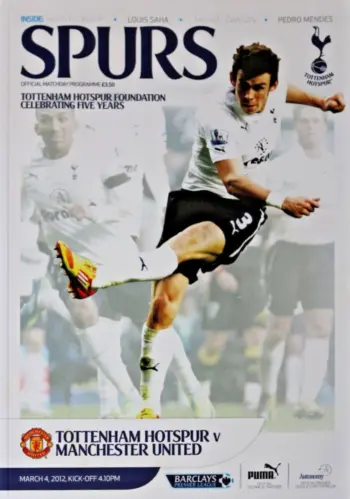 Spurs v Manchester United (04 Mar 2012) Programme