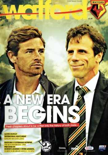 Spurs v Watford FC (05 Aug 2012) Programme