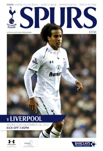 Spurs v Liverpool FC (28 Nov 2012) Programme