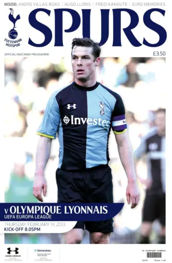 Spurs v Olympique Lyon (14 Feb 2013) Programme