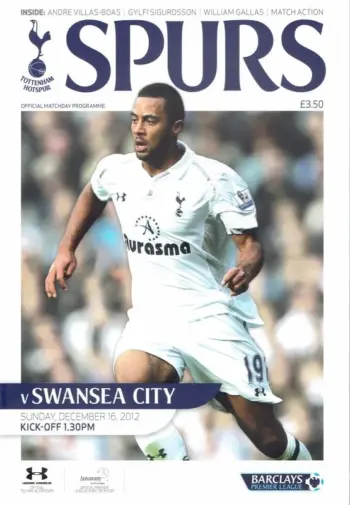 Spurs v Swansea City (16 Dec 2012) Programme