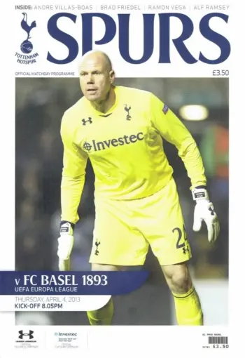 Spurs v FC Basel (04 Apr 2013) Programme