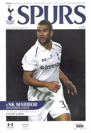 Spurs v NK Maribor (08 Nov 2012) Programme