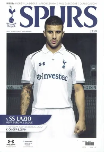 Spurs v Lazio Roma (20 Sep 2012) Programme
