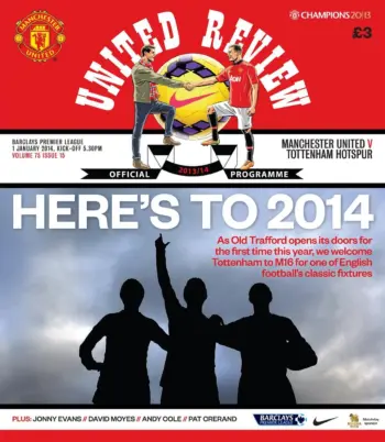 Spurs v Manchester United (01 Jan 2014) Programme