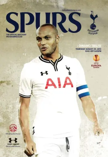 Spurs v Dinamo Tbilisi (29 Aug 2013) Programme