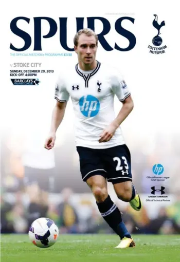 Spurs v Stoke City (29 Dec 2013) Programme