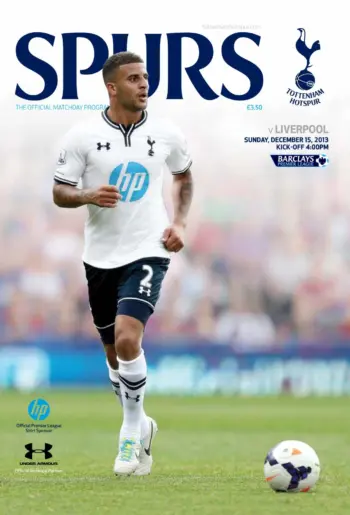 Spurs v Liverpool FC (15 Dec 2013) Programme