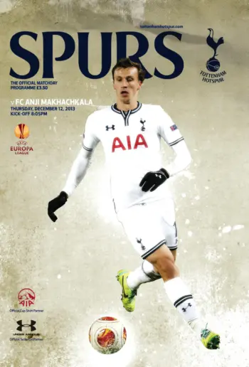 Spurs v Anzhi Makhachkala (12 Dec 2013) Programme