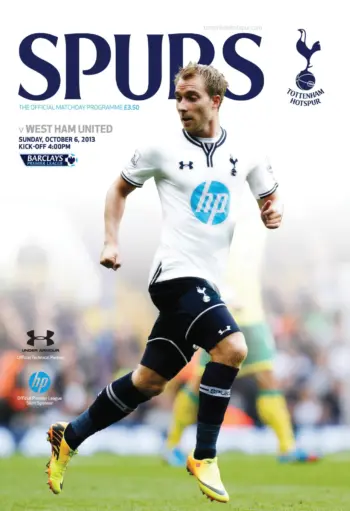 Spurs v West Ham United (06 Oct 2013) Programme
