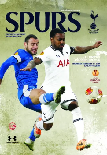 Spurs v Dnipro Dnipropetrovsk (27 Feb 2014) Programme