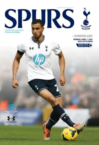 Spurs v Sunderland AFC (07 Apr 2014) Programme