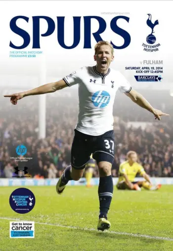 Spurs v Fulham FC (19 Apr 2014) Programme