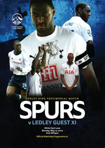 Spurs v Ledley Guest XI (12 May 2014) Programme