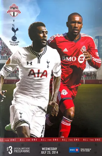 Spurs v Toronto FC (23 Jul 2014) Programme