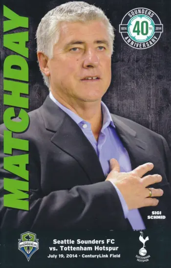 Spurs v Seattle Sounders (19 Jul 2014) Programme