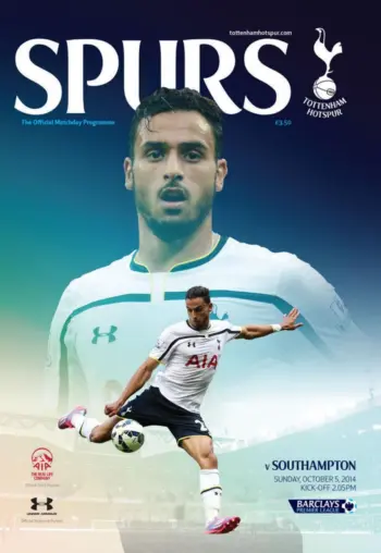Spurs v Southampton FC (05 Oct 2014) Programme