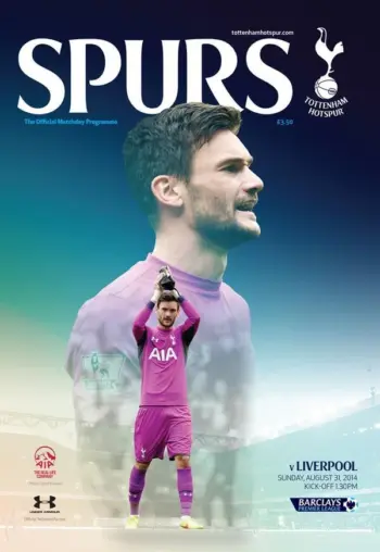 Spurs v Liverpool FC (31 Aug 2014) Programme