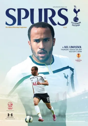 Spurs v AEL Limassol (28 Aug 2014) Programme