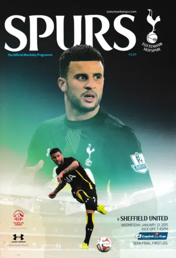 Spurs v Sheffield United (21 Jan 2015) Programme