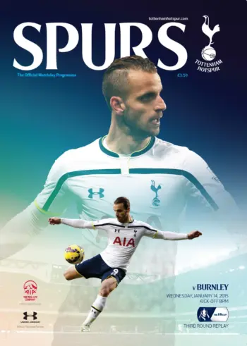 Spurs v Burnley FC (14 Jan 2015) Programme
